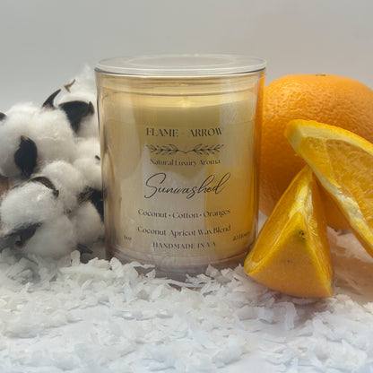 Coconut-Apricot Wax Candle